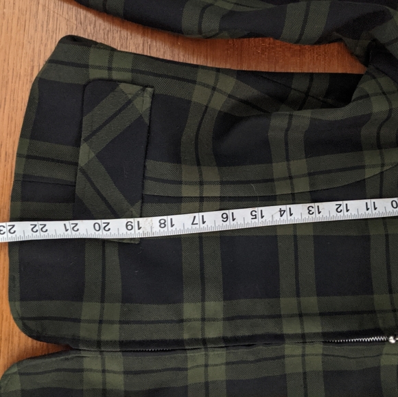 VTG 90's DAILY HABIT Plaid Blazer Zip Front Jacket - Picture 9 of 11